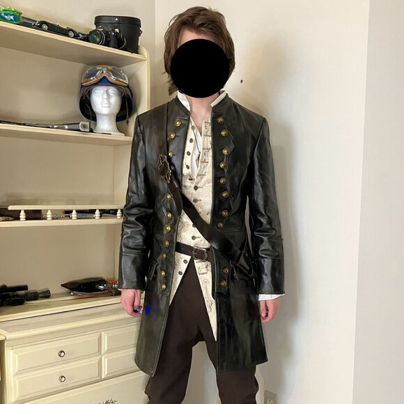 Pirates of the Caribbean Will Turner cosplay leather frock coat - Picture 2 of 14